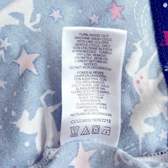 NANETTE Kids Girls Blue Cross-back Fit & Flare Unicorn Dress Sz 8 - Picture 8 of 8